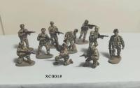 super mini pvc figure 1: 72 modern US Army 10pcsset