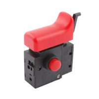 ‘；【= 250V 6A 5E4 Lock On Power Tool Electric Drill Trigger Switch Black Red FA2-6/1BEK