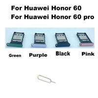 ช่องเสียบซิมการ์ด Huawei Honor 60 PRO เบ้าปลั๊กที่ใส่ใหม่ของแท้เปลี่ยนอะไหล่ซ่อมแซมชิ้นส่วนเชื่อมต่ออะแดปเตอร์