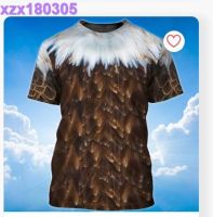 Eagle Feather Pattern T-Shirt Eagle Lover T-Shirt