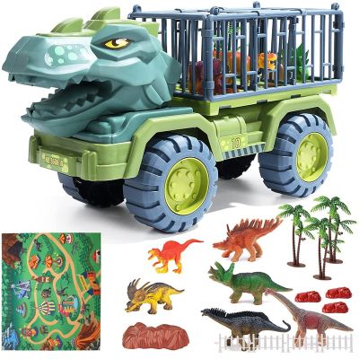 Car Toy Dinosaurs Transport Car Dinosaur Carrier Truck Toy Indominus Rex Jurassic World Dinosaurs Toys Christmas Gifts for Kids