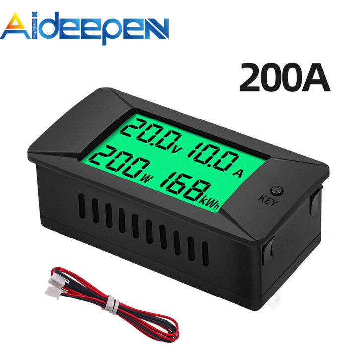 Misuratore Voltmetro Amperometro DC 120V 200A - Con Shunt, Per Batterie, Caricamento/scaricamento - Foto 2