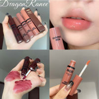 DragonRanee Low Light Mirror Lip Glaze ไม่ซีดจางง่าย Water Brightening Glass Lip Gloss