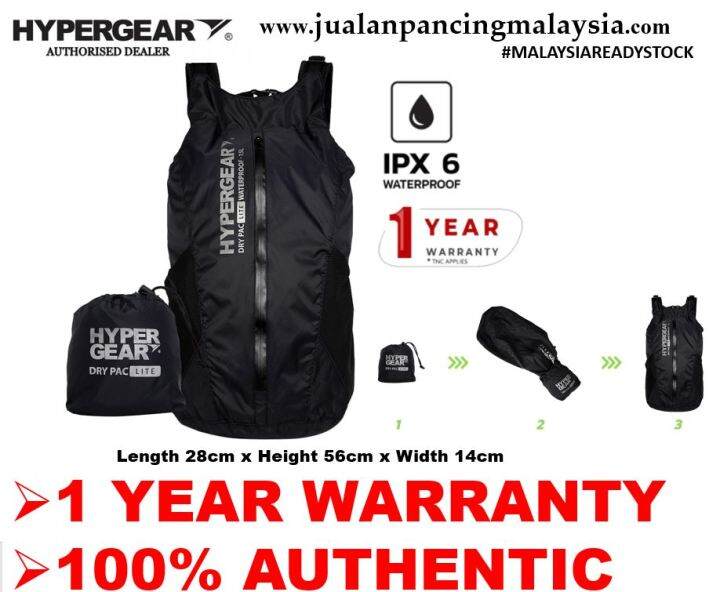 Hypergear Dry Pac Lite Bag (15Liter) (100 Original + 1 Year Warranty