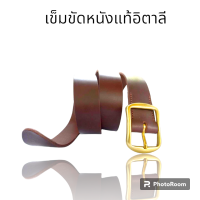 เข็มขัดหนังแท้ เข็มขัดผู้ชาย เข็มขัดหนังชาย  หนังแท้นำเข้าจากอิตาลี  BF oil ltaly leather