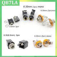 QB7LA shop PJ Series Headphone PCB Mount female Jack socket 6.35mm 6.5 1/4" 3.5mm Audio Video Connector PJ-612A PJ-324 Earphone Adapter