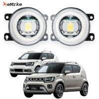 รถบัมพ์หน้า Led ไฟตัดหมอกที่ประกอบไฟหน้ารถตาทูตสวรรค์ Lampu Jalan กลางวันสำหรับ Suzuki Ignis 3 FF21S MF 2016-2020