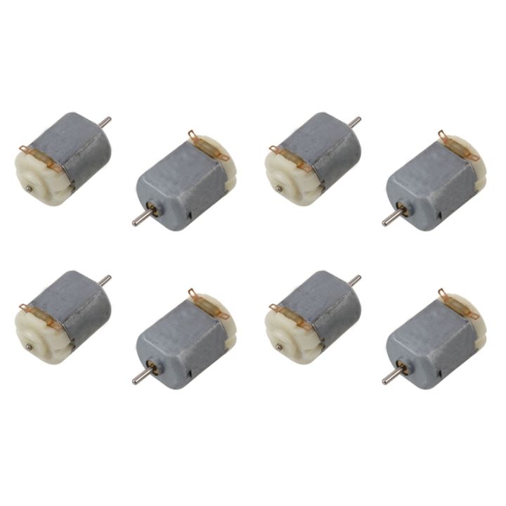 8Pcs Mini 2 Pin Magnetic Motor 19000RPM DC 3-6V for RC Model Aircraft