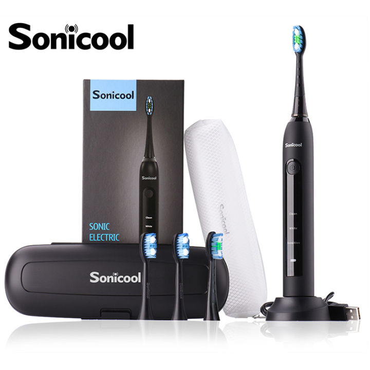 sonicool-051b-ultrasonic-sonic-electric-toothbrush-usb-rechargeable-tooth-brushes-with-4-pcs-dupont-brush-heads-tooth-cleaning
