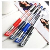 【CW】 12 pcs Ture color brand Gel ink pen 0.5 mm gel pen Black Red Blue Office Stationery pens School supplie Refillable Writing pen
