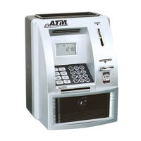 กระปุกออมสินอิเล็กทรอนิกส์ ATM รหัสผ่านกล่องเงินเงินสดเหรียญกล่องประหยัด ATM Bank ตู้เซฟเงินฝากอัตโนมัติธนบัตรคริสต์มาส Gift