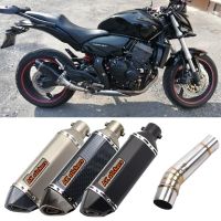 Motorcycle Exhaust Muffler slip on Escape moto Modified Silencer Mid Link Pipe For Honda NC750 NC750X NC750S NC700 NC700X NC700S Haberdashery