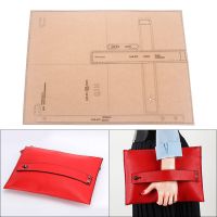 Acrylic Design Template DIY Handmade Leather Goods Ladies Grab Clutch Bag Shoulder Bag Version Drawing Kraft Paper Pattern