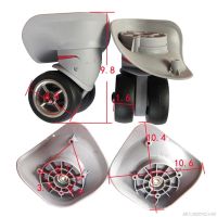 ✿ 2pcs/pair Rubber Swivel Wheels 360 Degree Rotation Suitcase Replacement Casters Parts Jy15 21 Dropship