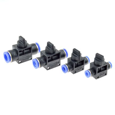 Air Pneumatic Hand Valve Fitting 10mm 8mm 6mm 12mm OD Hose Pipe Tube Push Into Connect T joint 2 Way Flow Limiting Speed Control