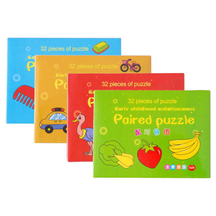 Puzzle Toddler Cute Matching Puzzles with Two Piece Card Toddler Board