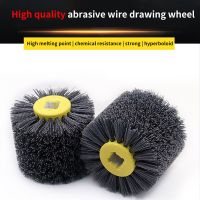 120*100*19mm Nylon Abrasive Wire Drum Polishing Wheel Electric Brush For Woodworking Metalworking P80 P120 P180 P240 P320 P600