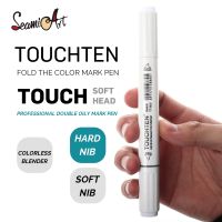 TOUCHTEN 0 /120 Colorless Blender Black Marker Alcoh Doub Head Sketch Brush Art Marker for Anime Manga Design Painting Supplies