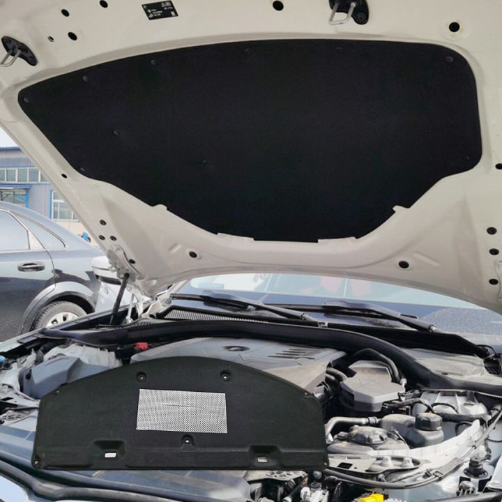 แผ่นรองฝากระโปรงหน้ารถยนต์แผ่นอลูมิเนียมฟอยล์แผ่นรองป้องกันความร้อนความร้อนสำหรับเครื่องยนต์รถ-toyota-สำหรับ-camry-2012-2017