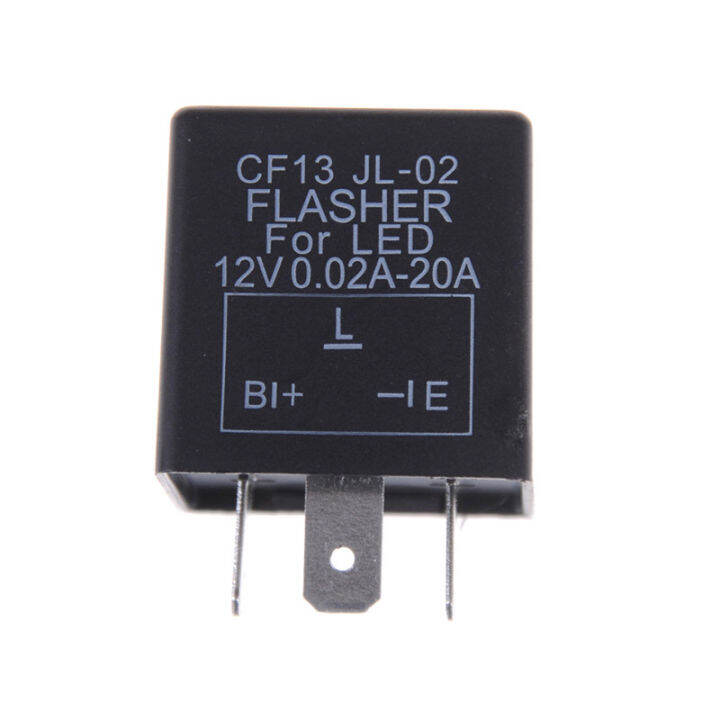 KingBe CF13 JL-02 3-Pin Car Flasher Relay Fix LED Light Turn Signal ...