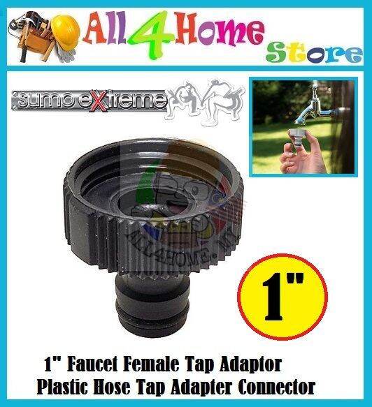 1" Faucet Female Tap Adaptor Plastic Hose Tap Adapter Connector Lazada