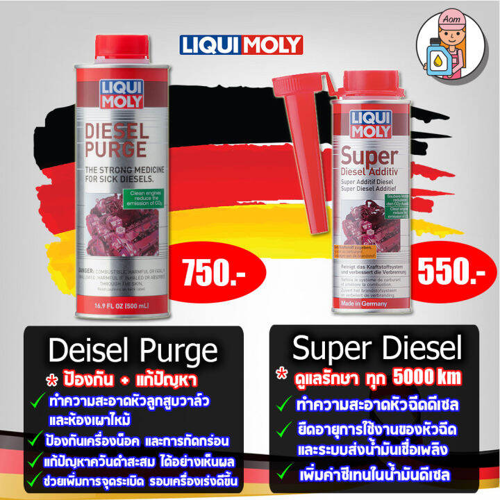 Liqui moly Diesel Purge น้ำยาล้างหัวฉีด ดีเซล + ล้างหัวฉีดเครื่องยนต์