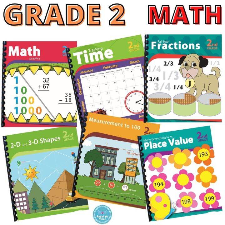New 2023 GRADE 2 (MATH) Activity Workbook Worksheet Homeschool Learning