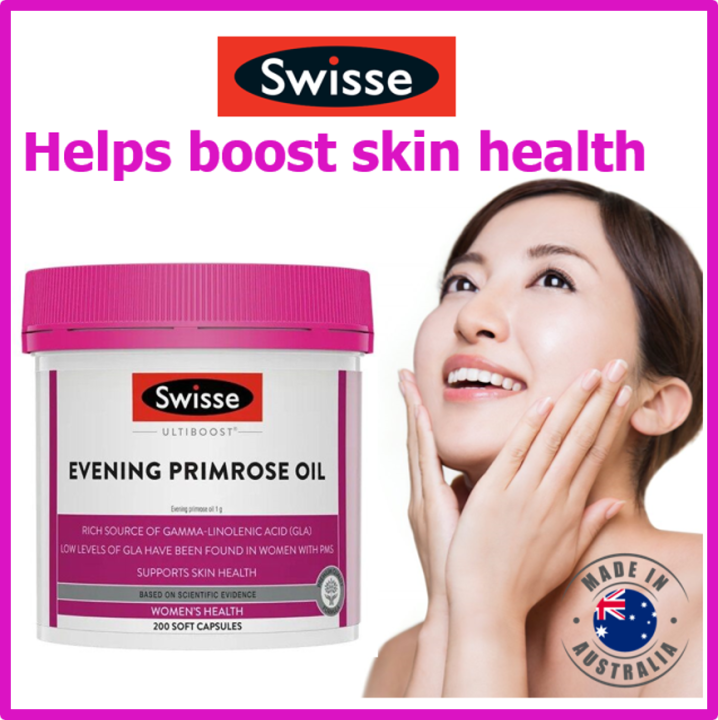 สวิส อีฟนิ่ง พริมโรสออย Swisse Evening Primrose oil 200 เม็ด Lazada.co.th