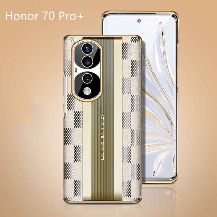 เคสโทรศัพท์มือถือหนัง-ชุบไฟฟ้า-กันกระแทก-สําหรับ-honor-70-pro-70-pro