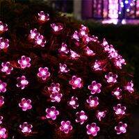 Lennie1 Christmas Decoration Festoon LED Light Cherry Blossom Battery Operated Garland 3-10m For Party/Wedding/Room/Home Decor Plug in