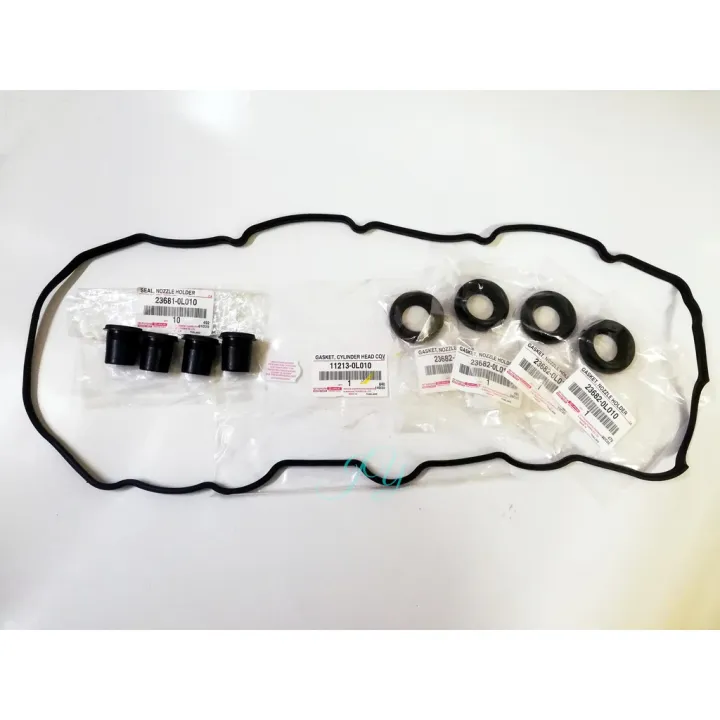 [Original] Toyota Hilux KUN25 KUN26 / Hiace KDH200 Valve Rocker Cover Gasket + Plug Seal
