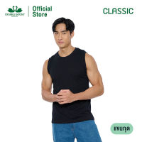 ห่านคู่ เสื้อแขนกุดผู้ชาย สีดำ รุ่น Classic