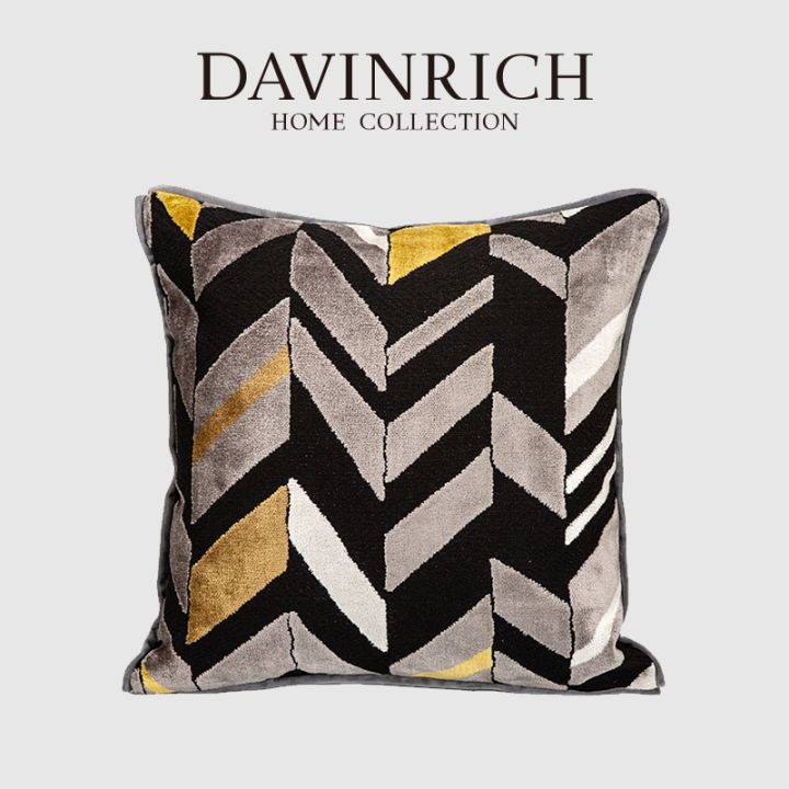 davinrich-high-grade-cut-velvet-throw-pillow-case-designer-geometric-gray-yellow-cushion-cover-luxu-american-interior-home-decor