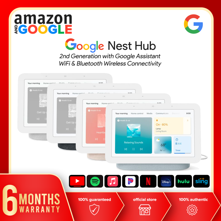 Google Nest Hub 7” Smart Display with Google Assistant (2nd Gen) - Chalk
