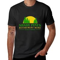 2023 NewNew Shady Pines Retired Home เสื้อยืดเสื้อยืดสั่งทำเสื้อยืดสำหรับเด็กผู้ชายเสื้อยืดผู้ชาย