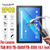 2 ชิ้นกระจกกันรอยหน้าจอแท็บเล็ตสำหรับ Lenovo TAB M10 TB-X605F/TB-X505 10.1 นิ้ว 2.5D Bubble HD ล้างฟิล์มป้องกัน-Kouzuo