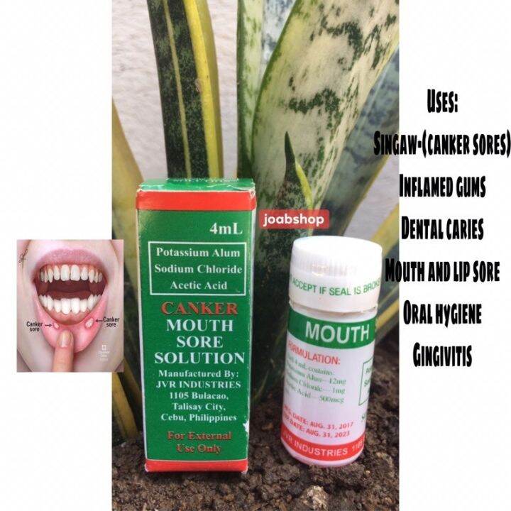 Canker Mouth Sore Solution 4ml Singaw Treatment 