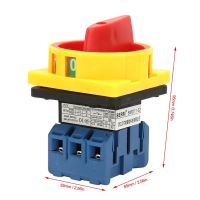 25A32A Load Circuit Breaker Switch 3-Pole 2-Position Rotary Cam On-Off Power Switch