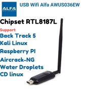 USB Wifi ALFA AWUS036EW V5 Chipset RTL8187L hổ trợ KALI LINUX Hàng Chính
