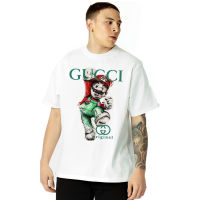 เสื้อยืดคุณภาพดี   Gucci ! เสื้อยืดแขนสั้น เทรนด์สําหรับผู้ชาย และผู้หญิง