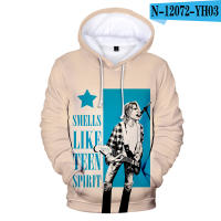 Kurt Cobain Hoodie Men Women 3D Tie Dye Printing Bluzy Dla Par Sudaderas Autumn Winter Kurt Cobain Sweatshirts Boy Clothes