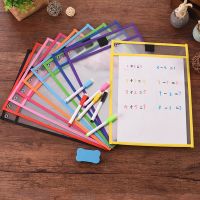 （HOT） 4Pcs/Set Transparent Dry Brush Bag Kids Drawing Board DIY Painting Doodle Coloring Learning Educational Toys For Children Gifts