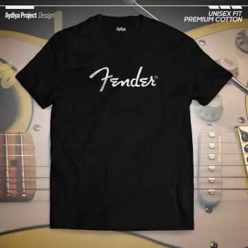Fender T Shirt Black G and A Logo Size XL