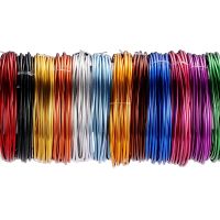 0.6-3mm Anadized Round Aluminum Wire 2-10 Meters Versatile Painted Aluminium Metal Wire For DIY Jewelry Making Accessories