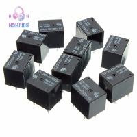 SONGLE 10 pcs Relay 5 Pin SPDT SRA-12VDC-CL DC 12V Coil 20A Black