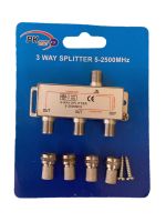 ?✔(ส่งไว)PK ตัวแยกสัญญาณดาวเทียม3 ทาง (3WAY SPLITTER 5-2500MHZ)