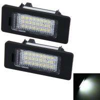 AutoAccessories 2 PCS License Plate Light with 24 SMD-3528 Lamps for BMW E81/E82/E90/E91/E92/E93/E60/E61/E39 (White Light)