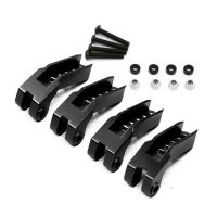 For TRAXXAS TRX-4 82056-4 Adjustable Oil Pressure Code-Set of Shock Absorber Bracket W3 Front and Rear Parts ,Black