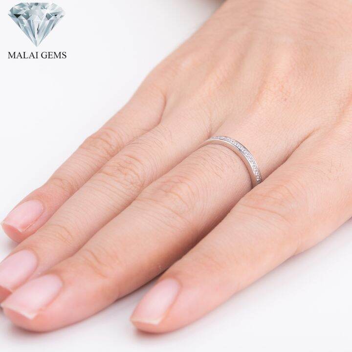 malai-gems-แหวนเพชร-เงินแท้-925-เคลือบทองคำขาว-ประดับเพชรสวิส-cz-รุ่น-151-1r157932-แถมกล่อง-แหวนเงินแท้-แหวนเงิน