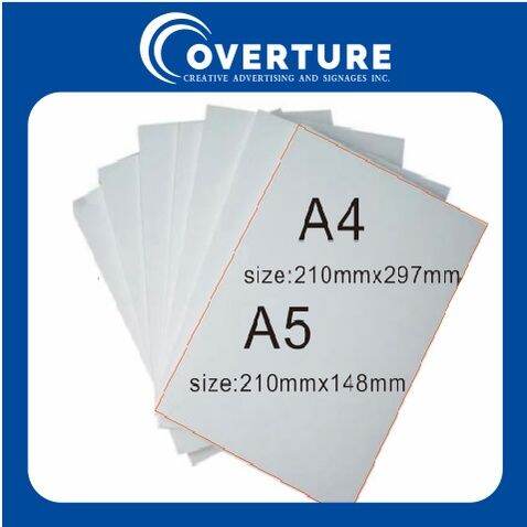 Sintra Board A4 / A5 3mm White Bundle of 10, 20, 30. 40, 50 pcs Hard ...